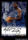 1999-00 SkyBox Premium Autographics Michael Finley AUTO MAVERICKS
