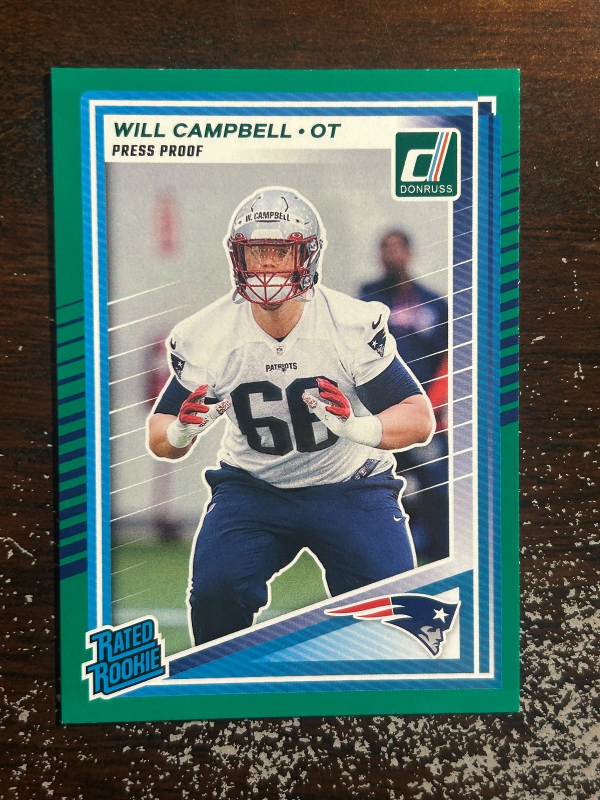 2025 Donruss Green Press Proof Will Campbell Rookie RC #345