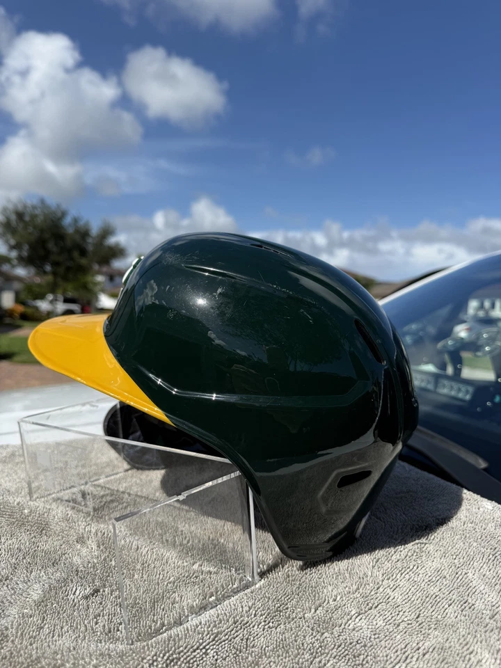 OAKLAND ATHLETICS AUTHENTIC RAWLINGS MACH PRO BATTING HELMET  - Image 4 of 4