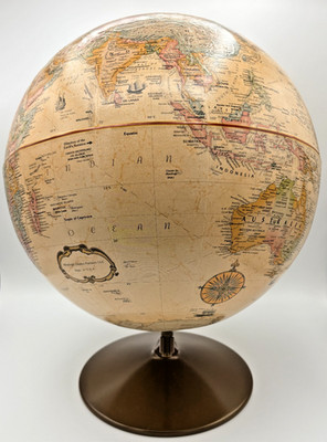 Vintage Replogle 12'' World Classic Series Globe Desktop Tabletop Atlas Map