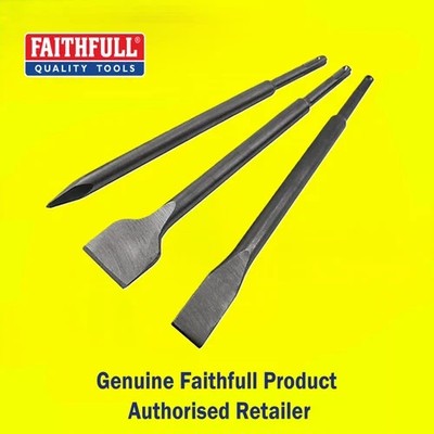 Faithfull SDS Plus Stechbeitel-Set, 3 Stück FAISDSCSET3