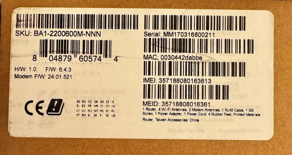 Cradlepoint AER2200/AER2250 600Mbps Cellular Router (BA12200600MNNN) 6 Antennas - Image 4 of 4