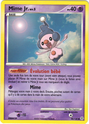 Pokemon N 90 130 Mime Jr Level 5 Pv40 Ebay