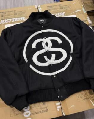 Stussy Link Varsity Jacket Black | eBay Stussy Link Varsity Jacket Black | eBay