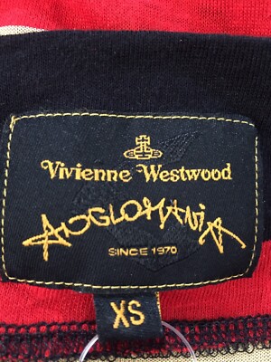 Vivienne Westwood Anglomania 葡萄 ビスチェ 40 Vtg Vivienne Westwood Anglomania Red Stripe Asymmetrical