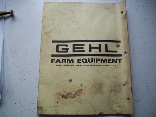 Gehl CB 700 Forage Harvester Operator's Manual Form No. 902106 - Picture 2 of 3
