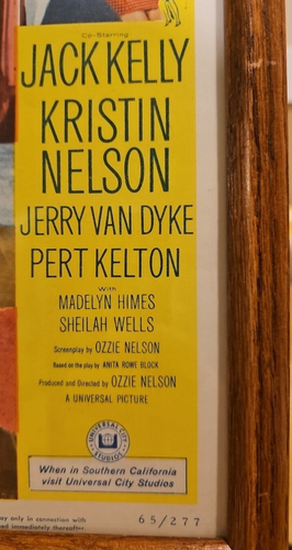 Vintage Love & Kisses 1965 Universal 11x14" Lobby Card Rick Nelson Jack Kelly - Bild 2 von 5