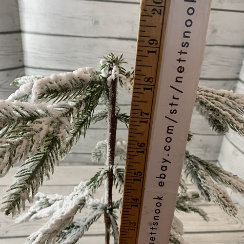 Flocked Christmas Tree Accent Tree Christmas Decor Tree 18” Holiday Posable New - Picture 8 of 12