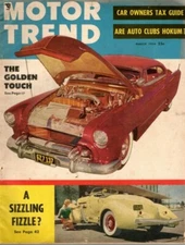 1954 MARCH  Motor Trend magazine, The Golden Touch, A Sizzling Fizzle FAIR
