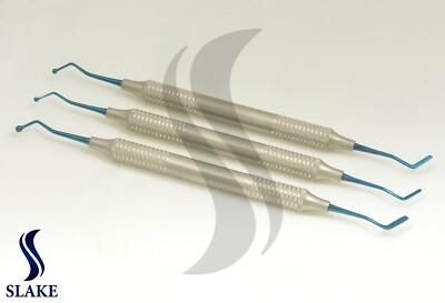 Set Of 3 Dental Composite Filling Instruments Flat Plastic Ball Tip Burnisher CE