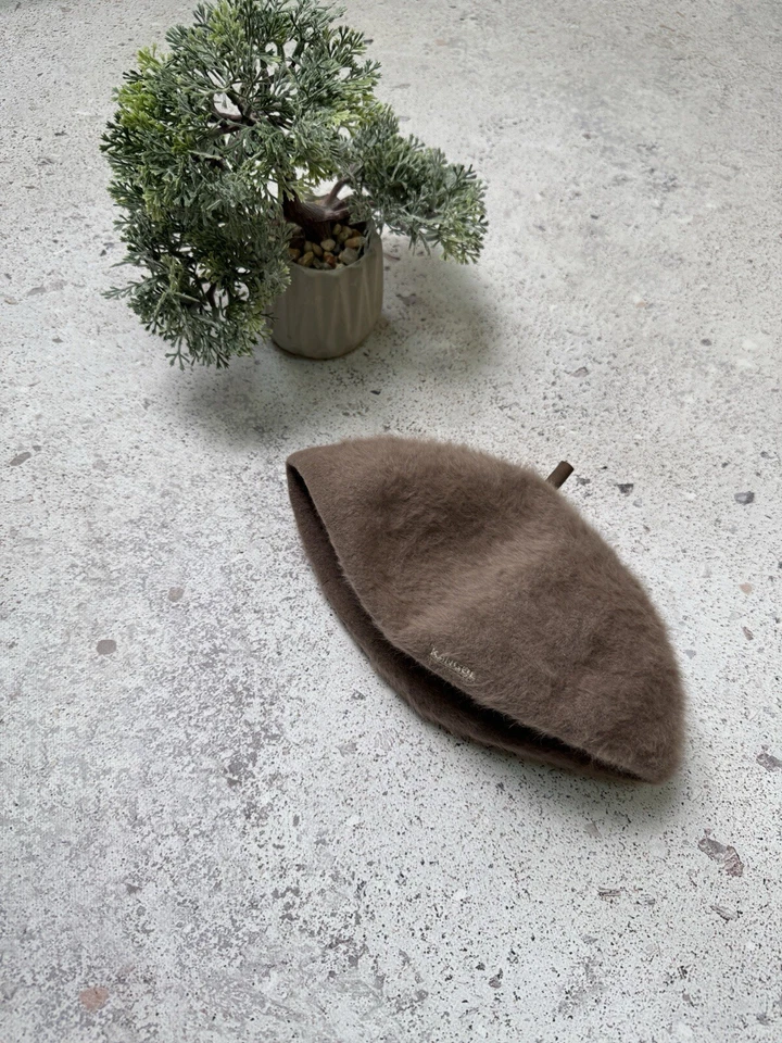 KANGOL бежевый меховой Janie Furgora Angora берет шляпа женщин OS один размер - Изображение 2 из 4