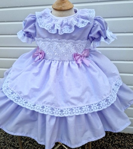 DREAM 0-7 years BABY GIRLS Romany Spanish layered frilly net dress 4 colours - Picture 4 of 18