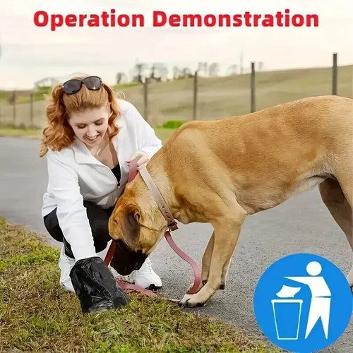 Bolsas para caca de perro grandes biodegradables bolsas de residuos de caca de mascota bolsa de alta resistencia 1400 - Imagen 5 de 9
