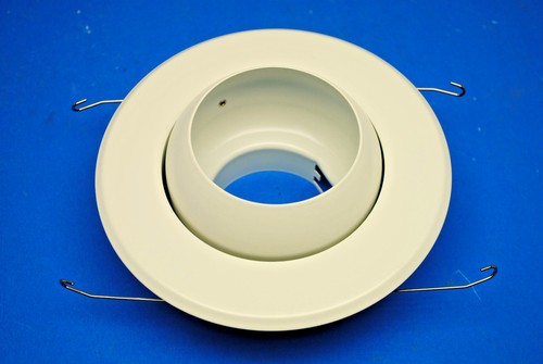 Case of 12, Nora Recessed Lighting NT-5071W 5" Trim White Eyeball And Baffle - Picture 5 of 8