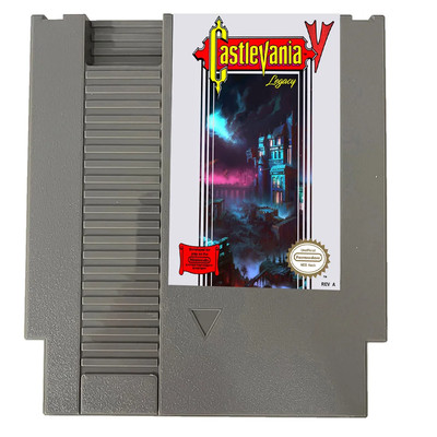   Castlevania V: Legacy   8-Bit NES Game Cartridge | Fan-Made Dracula Sequel