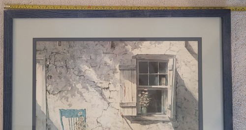 Mildred Sands Kratz XRare De Colección Inc. 1971 Cológrafo Litografía EN LA VENTANA con SILLA - Imagen 15 de 18