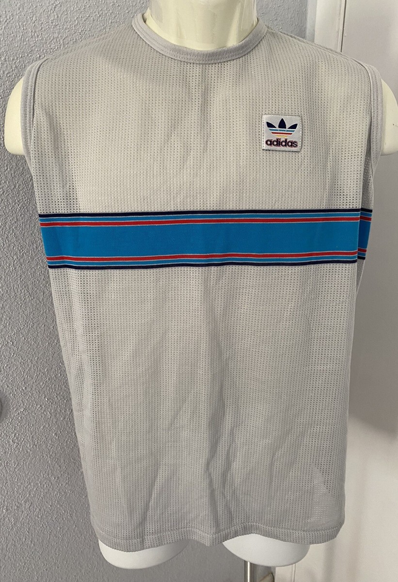 Vtg 80s Adidas Mesh Tank top Sz XL Made In USA | eBay Vtg 80s Adidas Mesh Tank top Sz XL Made In USA | eBay