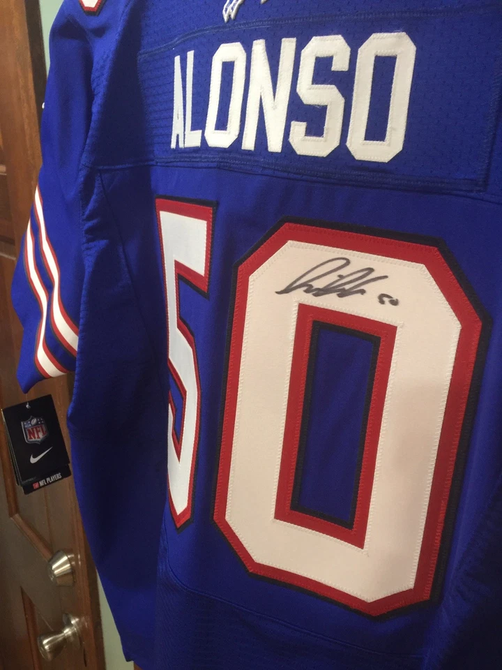 Camiseta Nike Auténtica Firmada Kiko Alonso Buffalo Bills Pro con Parche Ralph Wilson Foto 2 de 4