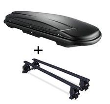 Dachbox VDPJUXT400L+Dachträger TEMA für für VW Golf V 3Türer 03-08
