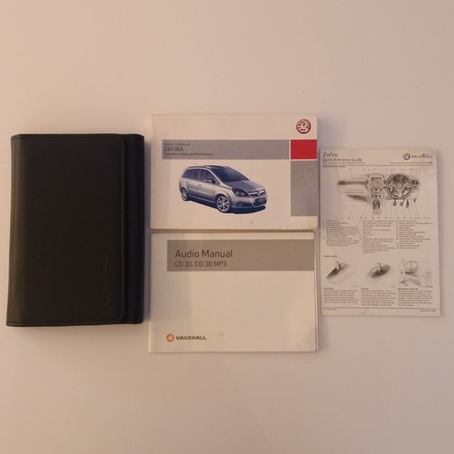 Vauxhall (Opel) Zafira 2005-2008 Betriebsanleitung Radio Handbuch & Mappe Pack MK2/B