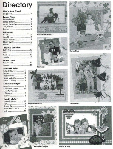NEW FUN-TO-CROCHET SCRAPBOOK ACCENTS/MAGNETS/TIE ONS 26 DESIGNS - Picture 3 of 3