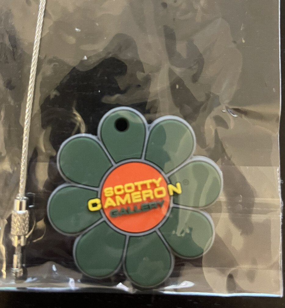 NIB Scotty Cameron CIRCLE T Flower Key Chain FOB Rubber CT