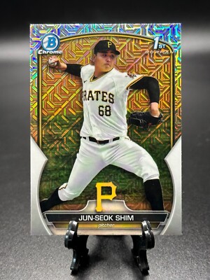 2023 Bowman Chrome Jun-Seok Shim #BCP-153 Prospects Mojo Refractor Pirates