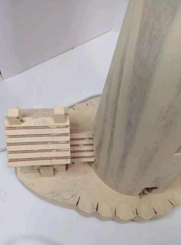 Pair Wooden Lighthouse Lamps Nautical Coastal Table Lamp Desk Bedside Large READ - Picture 21 of 23