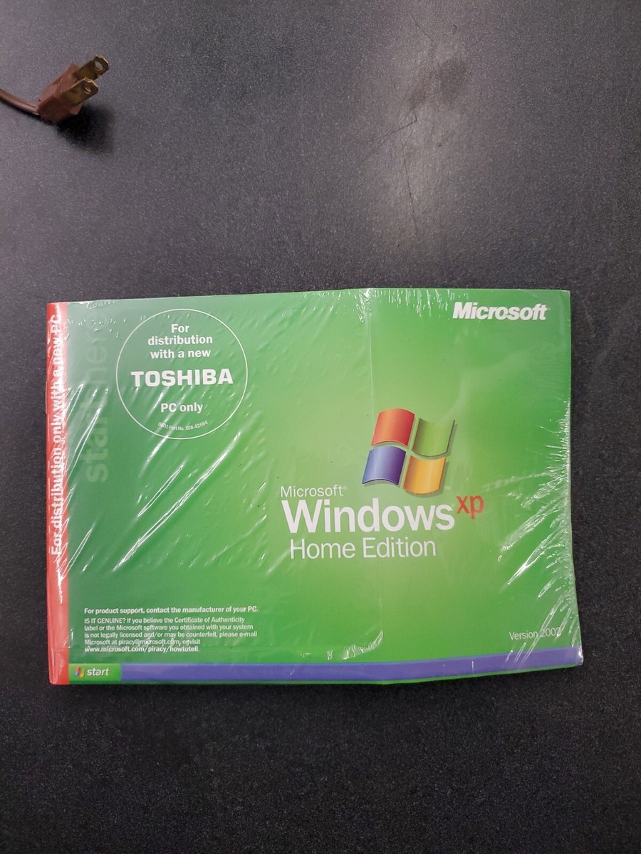 Microsoft Windows XP Home Edition PC Version 2002 Software Microsoft Windows XP Home Edition PC Version 2002 Software