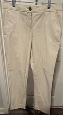 Tory Burch Chino Khakis Dress Pants With Gold Buttons Size 2