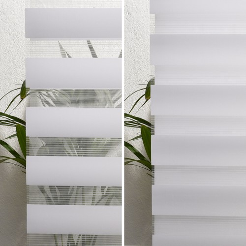 Doppelrollo Rollo Seitenzugrollo Fensterrollo Klemmrollo Duo Kassettenrollo Alu - Bild 10 von 26