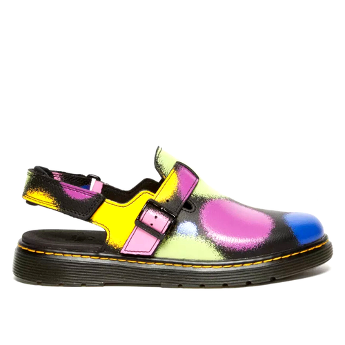 Dr Martens JORGIE Y Multi Haze Slingback Mules Youth Size 5 Black Multicolor NEW - Picture 3 of 14
