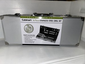 Cuisinart 14 Piece Deluxe Grill Set Grilling BBQ Barbeque Outdoor Tool NEW