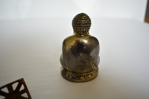 Vintage Buddha Metallic Incense Burner Sitting Buddha - Picture 11 of 13