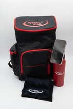Power Play Fuel Ultimate Black  Red Gym Bag, Sweat Towel  Water Bottle BUNDLE