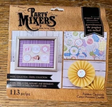 Paper Rosettes Decorations Party Mixers Paper Pop Accents Cardstock Pastel Coll