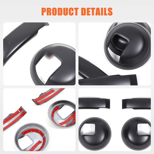 Matte Black Inner Door Handle Cover Trim For Fiat Abarth 500 595 695 2012-2019 - 第 19/23 張圖片