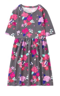NWT GYMBOREE Girls MIX N MATCH Flowers Floral Roses Knit Dress Size S 5 ...