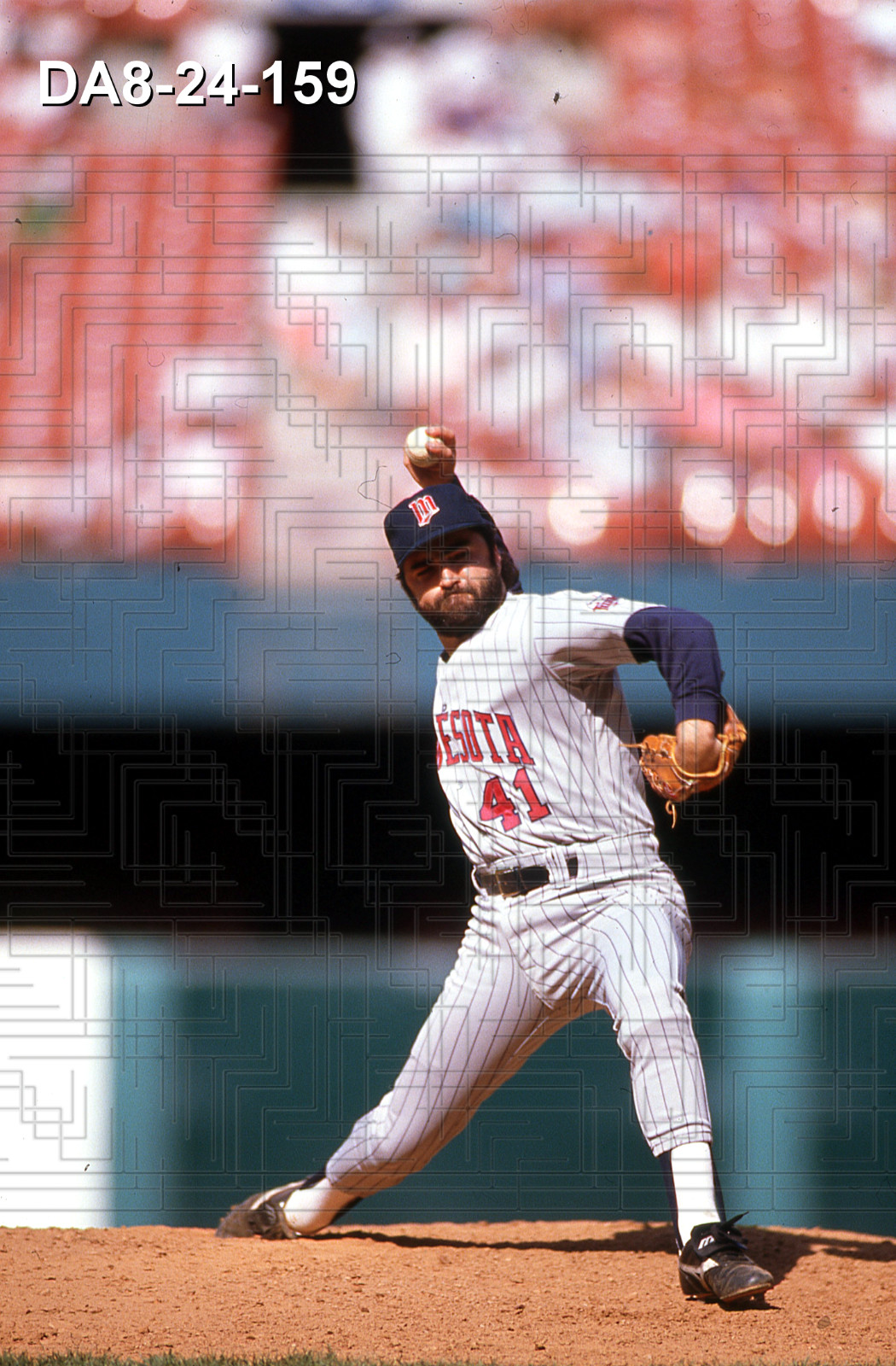 Jeff Reardon - 1989 Minnesota Twins - 35mm color slide - DA8-24-159