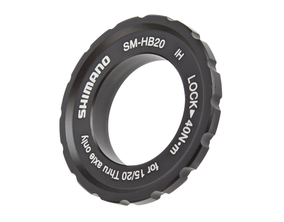Centerlock Rotor Lock-Ring Shimano SM-HB20 For 15mm 20mm Through