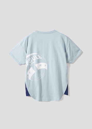 DRAGON BALL Z x Graniph 20x gravity Side gusset T-shirt Cotton Light Blue Japan - Picture 3 of 9