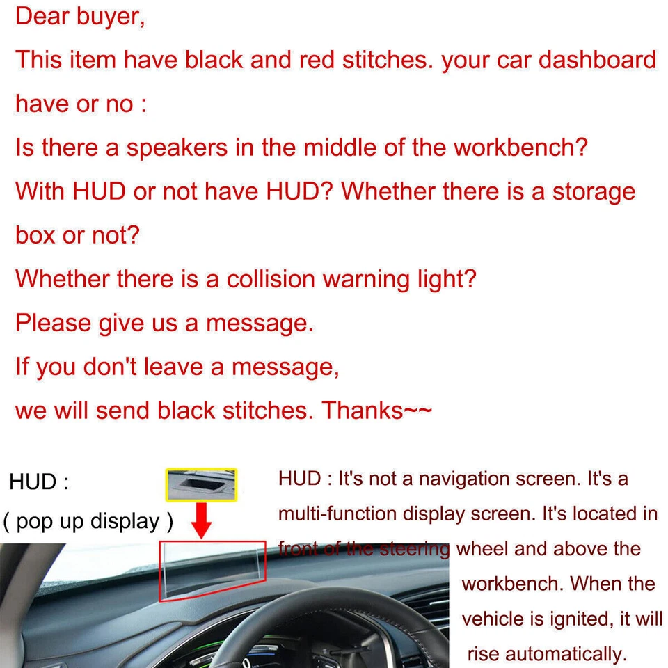 For Hyundai Tucson 2019-21 Leather Non-slip Dash Board Mat Dashboard Carpet 1pcs Foto 3 de 4