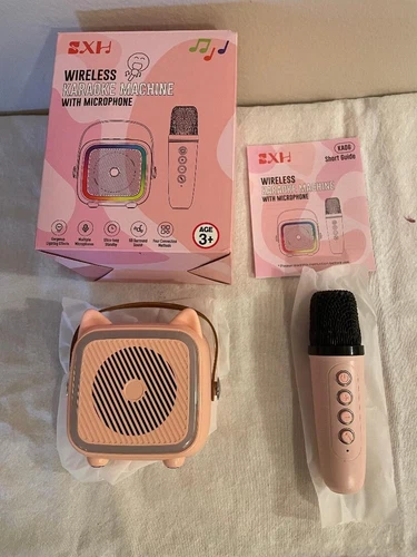 Karaoke Machine KA06 wireless Microphone, bluetooth, lights and more