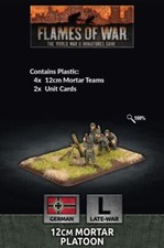 Flames of War GE771 Late War 12cm Mortar Platoon 4 Plastic Gaming Miniatures