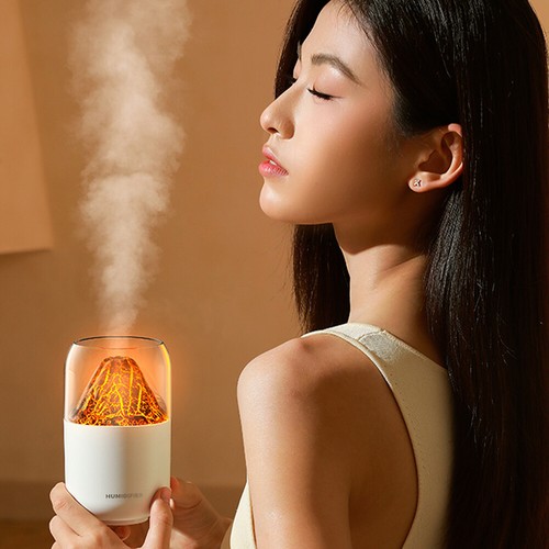 Portable Air Humidifier Small Quiet USB Car Volcano Aroma Diffuser For Car Home - 第 4/18 張圖片