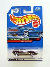 Hot Wheels Speed Machine #747 Tech Tones Series 3 of 4 Black Die-Cast Car 1998