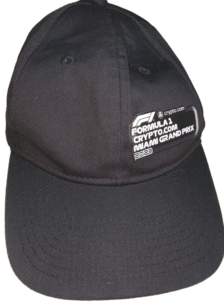 FORMULA ONE Crypto.com MIAMI Grand Prix 2023 Black Adjustable Baseball Cap  used | eBay