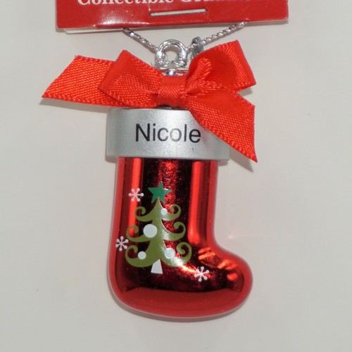 Ganz Christmas Ornament Red Stocking Xmas Personalized Pick Your Name NWT - Picture 46 of 58