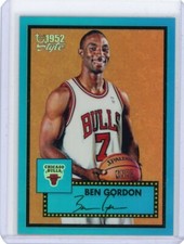 2005-06 Topps 1952 Style Basketball Blue Refractor #39 Ben Gordon No 136  of 149