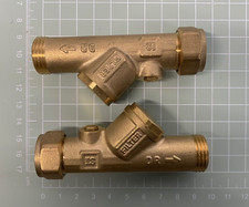 Non Return Valve - Compression fitting 15mm - brass body ( pack of 2 ) EN1254-2